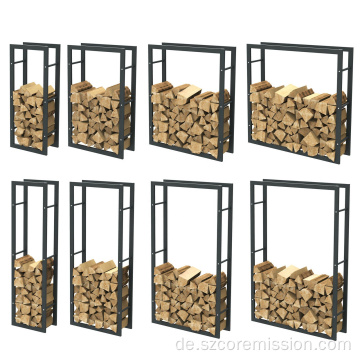 Abnehmbares Metall-Brennholz-Lagerregal für den Innenbereich